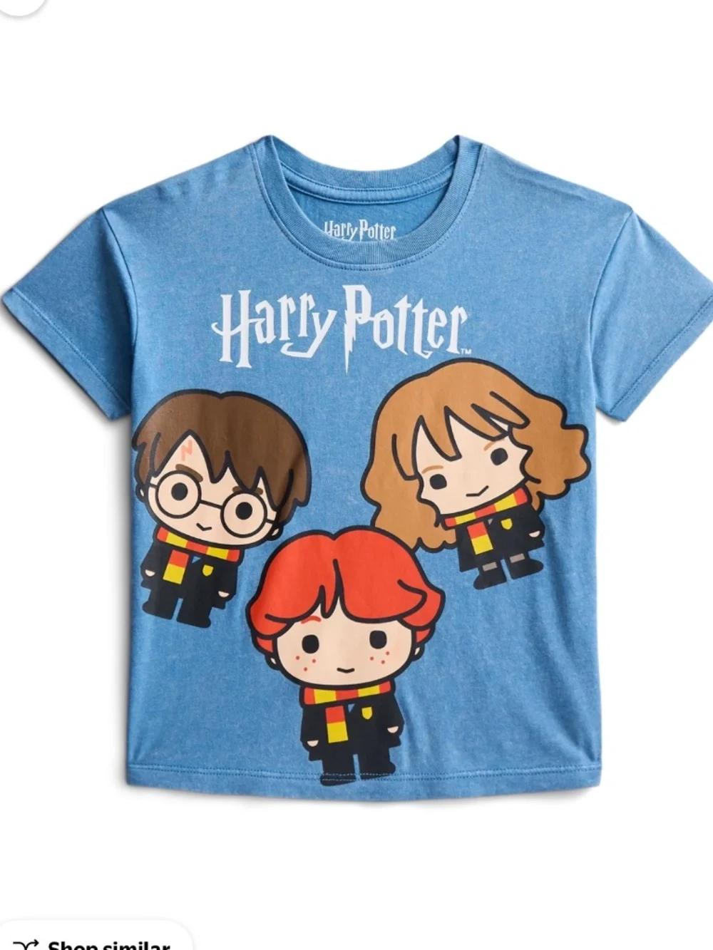 Harry Potter Toddler Blue Unisex Graphic Short Sleeve Tee Shirt Size 5T NWT